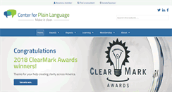 Desktop Screenshot of centerforplainlanguage.org