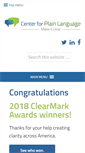 Mobile Screenshot of centerforplainlanguage.org
